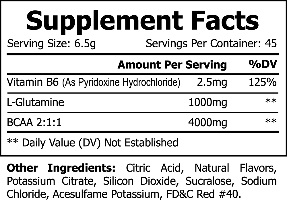 Premium BCAA Shock Powder (Fruit Punch)